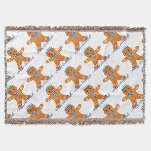 Judaica Hanukkah Gingermans Menora Deken
