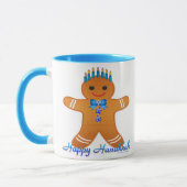 Judaica Hanukkah Gingermans Menora Mok (Links)