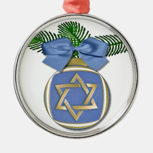 Judaica Hanukkah Star van David Ornament Print