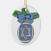 Judaica Hanukkah Star van David Ornament Print (Rechts)