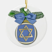 Judaica Hanukkah Star van David Ornament Print (Voorkant)