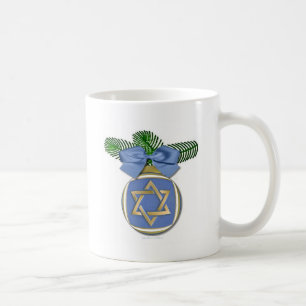 Judaica Hanukkah Star van David Ornament Print Koffiemok