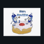 Judaica Happy Hanukkah Dancing Dreidels Doughnut Feestdagenkaart<br><div class="desc">U bekijkt het Lee Hiller Design Collectie van Home en Kantoor Decor,  Apparel,  Gifts en Collectibles. De Design zijn onder meer Lee Hiller Photography en Mixed Media Digital Art Collectie. Je kunt haar Natuur fotografie uitzichten op http://HikeOurPlanet.com/ en haar wandelende blog volgen in Hot Springs National Park.</div>