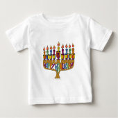 Judaica Happy Hanukkah Dreidel Menorah (Voorkant)