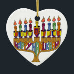 Judaica Happy Hanukkah Dreidel Menorah Keramisch Ornament<br><div class="desc">U bekijkt het Lee Hiller Design Collectie van Home en Kantoor Decor,  Apparel,  Gifts en Collectibles. De Design zijn onder meer Lee Hiller Photography en Mixed Media Digital Art Collectie. Je kunt haar Natuur fotografie uitzichten op http://HikeOurPlanet.com/ en haar wandelende blog volgen in Hot Springs National Park.</div>