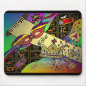 Judaica Happy Purim Jewish Holiday Gifts Apparel Muismat (Voorkant)