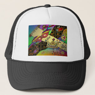 Judaica Happy Purim Jewish Holiday Gifts Apparel Trucker Pet