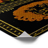 Judaica Happy Purim Jewish Holiday Poster print (Hoek)