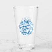 Judaica Israel Drink bril - Gifts Glas (Achterkant)