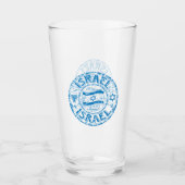 Judaica Israel Drink bril - Gifts Glas (Voorkant)
