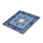 Judaica Jewish Star van David Ceramic Tegel Tegeltje (Zijkant)
