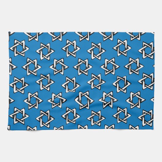 Judaica - Kitchen Towels - Feestdagen - Mogen Davi Theedoek (Horizontaal)