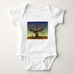 Judaica L'shanah Tovah Tree of Life Gifts Apparel Romper