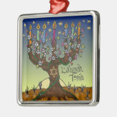 Judaica L'Shanah Tovah Tree of Life Ornament (Links)
