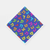Judaica Napkins - Tableware - Hebrew Letters  Servet (Hoek)