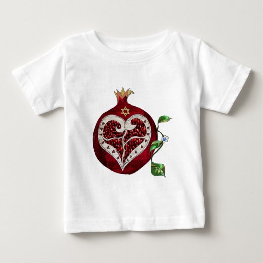 Judaica Pomegranate Heart Hanukkah Rosh Hashanah (Voorkant)