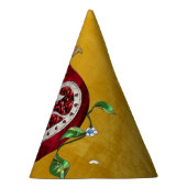 Judaica Pomegranate Heart Hanukkah Rosh Hashanah Feesthoedjes (Rechts)