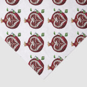 Judaica Pomegranate Heart Hanukkah Rosh Hashanah Tissuepapier (Detail)
