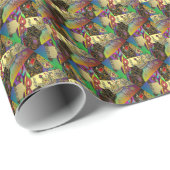 Judaica Purim Esther Celebration Art Print Cadeaupapier (Rol Hoek)