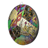 Judaica Purim Esther Celebration Art Print Dartbord (Voorkant Rechts)