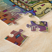 Judaica Purim Esther Celebration Art Print Legpuzzel (Zijkant)