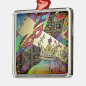 Judaica Purim Esther Celebration Art Print Metalen Ornament (Links)