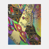 Judaica Purim Esther Jewish Celebration Art Print Fleece Deken (Voorkant)