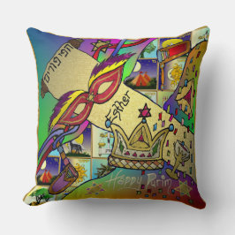 Judaica Purim Esther-viering Licht Kunstprint Kussen