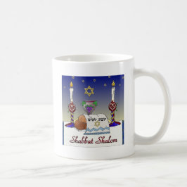 Judaica Shabbat Shalom Art Print Koffiemok