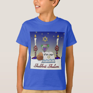 Judaica Shabbat Shalom Art Print T-shirt