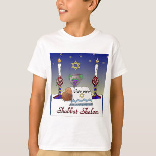 Judaica Shabbat Shalom Art Print T-shirt