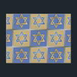 Judaica Star van David Metal Gold Blue Briefkaart<br><div class="desc">Je bekijkt het Lee Hiller Design Collectie. Apparel,  Gifts & Collectibles Lee Hiller Photography of Digital Art Collectie. Je kunt haar Natuur fotografie uitzichten op http://HikeOurPlanet.com/ en haar wandelende blog volgen in Hot Springs National Park.</div>