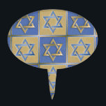 Judaica Star van David Metal Gold Blue Cake Topper<br><div class="desc">Je bekijkt het Lee Hiller Design Collectie. Apparel,  Gifts & Collectibles Lee Hiller Photography of Digital Art Collectie. Je kunt haar Natuur fotografie uitzichten op http://HikeOurPlanet.com/ en haar wandelende blog volgen in Hot Springs National Park.</div>