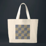 Judaica Star van David Metal Gold Blue Grote Tote Bag<br><div class="desc">Je bekijkt het Lee Hiller Design Collectie. Apparel,  Gifts & Collectibles Lee Hiller Photography of Digital Art Collectie. Je kunt haar Natuur fotografie uitzichten op http://HikeOurPlanet.com/ en haar wandelende blog volgen in Hot Springs National Park.</div>