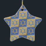 Judaica Star van David Metal Gold Blue Keramisch Ornament<br><div class="desc">Je bekijkt het Lee Hiller Design Collectie. Apparel,  Gifts & Collectibles Lee Hiller Photography of Digital Art Collectie. Je kunt haar Natuur fotografie uitzichten op http://HikeOurPlanet.com/ en haar wandelende blog volgen in Hot Springs National Park.</div>