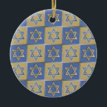 Judaica Star van David Metal Gold Blue Keramisch Ornament<br><div class="desc">Je bekijkt het Lee Hiller Design Collectie. Apparel,  Gifts & Collectibles Lee Hiller Photography of Digital Art Collectie. Je kunt haar Natuur fotografie uitzichten op http://HikeOurPlanet.com/ en haar wandelende blog volgen in Hot Springs National Park.</div>