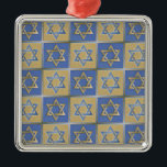 Judaica Star van David Metal Gold Blue Metalen Ornament<br><div class="desc">Je bekijkt het Lee Hiller Design Collectie. Apparel,  Gifts & Collectibles Lee Hiller Photography of Digital Art Collectie. Je kunt haar Natuur fotografie uitzichten op http://HikeOurPlanet.com/ en haar wandelende blog volgen in Hot Springs National Park.</div>
