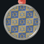 Judaica Star van David Metal Gold Blue Metalen Ornament<br><div class="desc">Je bekijkt het Lee Hiller Design Collectie. Apparel,  Gifts & Collectibles Lee Hiller Photography of Digital Art Collectie. Je kunt haar Natuur fotografie uitzichten op http://HikeOurPlanet.com/ en haar wandelende blog volgen in Hot Springs National Park.</div>