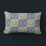 Judaica Star van David Metal Gold Blue Pillow Kussen<br><div class="desc">Je bekijkt het Lee Hiller Design Collectie. Apparel,  Gifts & Collectibles Lee Hiller Photography of Digital Art Collectie. Je kunt haar Natuur fotografie uitzichten op http://HikeOurPlanet.com/ en haar wandelende blog volgen in Hot Springs National Park.</div>