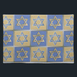 Judaica Star van David Metal Gold Blue Placemat<br><div class="desc">Je bekijkt het Lee Hiller Design Collectie. Apparel,  Gifts & Collectibles Lee Hiller Photography of Digital Art Collectie. Je kunt haar Natuur fotografie uitzichten op http://HikeOurPlanet.com/ en haar wandelende blog volgen in Hot Springs National Park.</div>