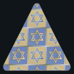 Judaica Star van David Metal Gold Blue Sticker<br><div class="desc">Je bekijkt het Lee Hiller Design Collectie. Apparel,  Gifts & Collectibles Lee Hiller Photography of Digital Art Collectie. Je kunt haar Natuur fotografie uitzichten op http://HikeOurPlanet.com/ en haar wandelende blog volgen in Hot Springs National Park.</div>