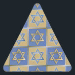 Judaica Star van David Metal Gold Blue Sticker<br><div class="desc">Je bekijkt het Lee Hiller Design Collectie. Apparel,  Gifts & Collectibles Lee Hiller Photography of Digital Art Collectie. Je kunt haar Natuur fotografie uitzichten op http://HikeOurPlanet.com/ en haar wandelende blog volgen in Hot Springs National Park.</div>