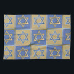 Judaica Star van David Metal Gold Blue Theedoek<br><div class="desc">Je bekijkt het Lee Hiller Design Collectie. Apparel,  Gifts & Collectibles Lee Hiller Photography of Digital Art Collectie. Je kunt haar Natuur fotografie uitzichten op http://HikeOurPlanet.com/ en haar wandelende blog volgen in Hot Springs National Park.</div>