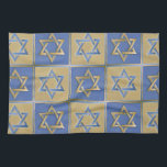 Judaica Star van David Metal Gold Blue Theedoek<br><div class="desc">Je bekijkt het Lee Hiller Design Collectie. Apparel,  Gifts & Collectibles Lee Hiller Photography of Digital Art Collectie. Je kunt haar Natuur fotografie uitzichten op http://HikeOurPlanet.com/ en haar wandelende blog volgen in Hot Springs National Park.</div>