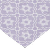 Judaica - Tablecloth - Joodse sterren - Lavender Tafelkleed (Gekanteld)