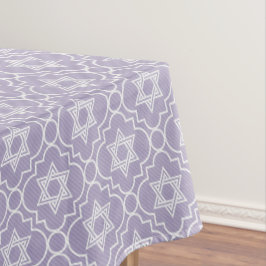 Judaica - Tablecloth - Joodse sterren - Lavender Tafelkleed