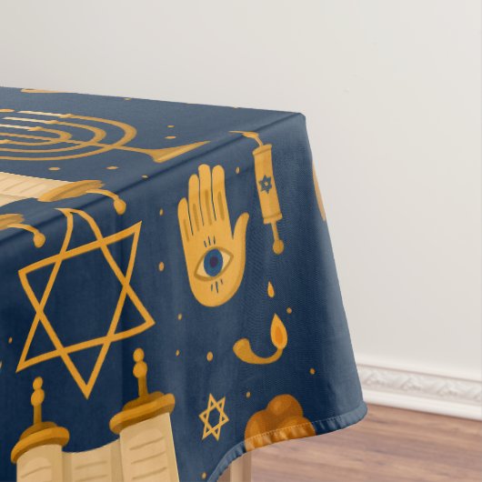 Judaica Tafelkleed - Aanpasbare Maten (Voorbeeld)