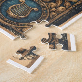 Judaica Traditionele Leeuw Symbolische Puzzel (Zijkant)
