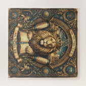 Judaica Traditionele Leeuw Symbolische Puzzel (Horizontaal)