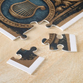 Judaica Traditionele Tempel Symbolische Puzzel (Zijkant)